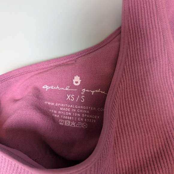 NWOT Spiritual Gangster Luna one shoulder ruffle bra - Picture 3 of 3